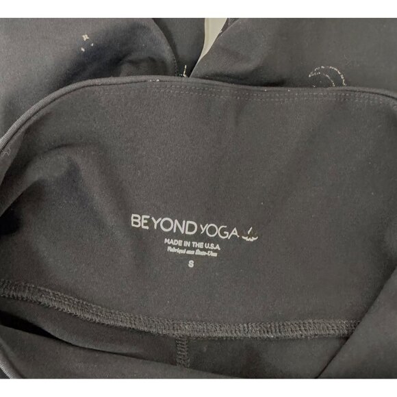 Beyond Yoga Sun and Moon high waisted crop‎ legging black gold celestial sz S - Picture 2 of 7